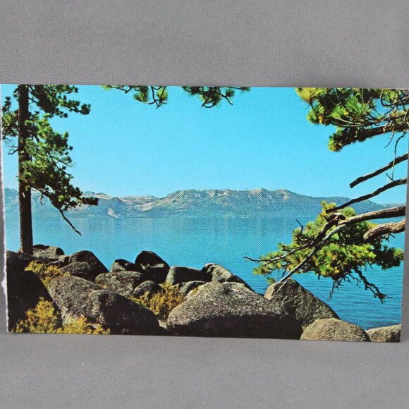 Vintage Postcard - Welcome From Lake Tahoe Summer View - Dexter Press - Picture 1 of 3